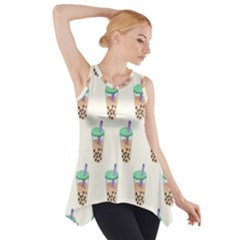 Cute Boba Side Drop Tank Tunic by artworkshop