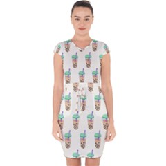 Cute Boba Capsleeve Drawstring Dress  by artworkshop