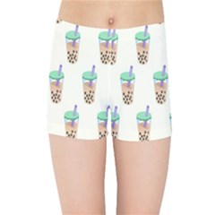 Cute Boba Kids  Sports Shorts