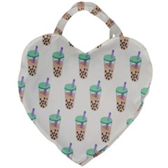 Cute Boba Giant Heart Shaped Tote by artworkshop