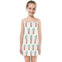 Cute Boba Kids  Summer Sun Dress by artworkshop