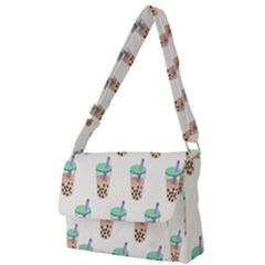 Cute Boba Full Print Messenger Bag (s) by artworkshop