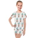 Cute boba Kids  Mesh Tee and Shorts Set View1