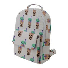 Cute Boba Flap Pocket Backpack (large) by artworkshop