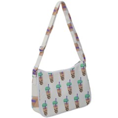 Cute Boba Zip Up Shoulder Bag by artworkshop