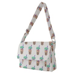 Cute Boba Full Print Messenger Bag (m) by artworkshop