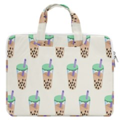 Cute Boba Macbook Pro 13  Double Pocket Laptop Bag by artworkshop