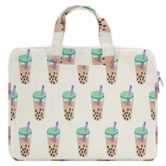 Cute Boba Macbook Pro 16  Double Pocket Laptop Bag  by artworkshop