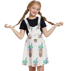 Cute Boba Kids  Apron Dress by artworkshop