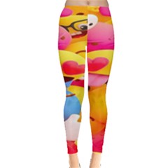 Wallpaper Emoji Everyday Leggings  by artworkshop