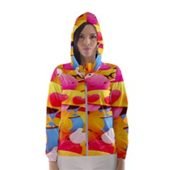 Wallpaper Emoji Women s Hooded Windbreaker by artworkshop