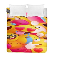 Wallpaper Emoji Duvet Cover Double Side (full/ Double Size) by artworkshop