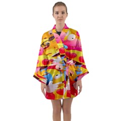 Wallpaper Emoji Long Sleeve Satin Kimono by artworkshop