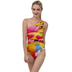 Wallpaper Emoji To One Side Swimsuit