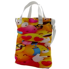 Wallpaper Emoji Canvas Messenger Bag