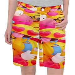 Wallpaper Emoji Women s Pocket Shorts