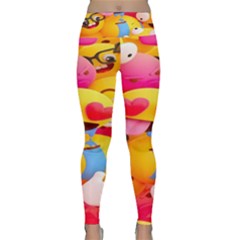 Wallpaper Emoji Lightweight Velour Classic Yoga Leggings