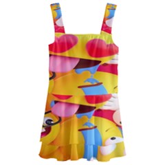 Wallpaper Emoji Kids  Layered Skirt Swimsuit