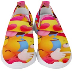 Wallpaper Emoji Kids  Slip On Sneakers