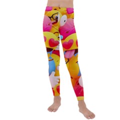 Wallpaper Emoji Kids  Lightweight Velour Leggings