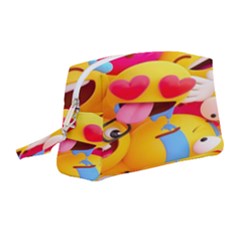 Wallpaper Emoji Wristlet Pouch Bag (medium) by artworkshop