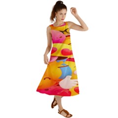 Wallpaper Emoji Summer Maxi Dress