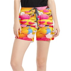 Wallpaper Emoji Women s Runner Shorts