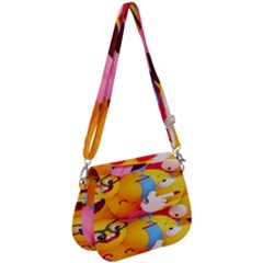 Wallpaper Emoji Saddle Handbag