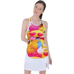 Wallpaper Emoji Racer Back Mesh Tank Top by artworkshop