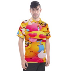 Wallpaper Emoji Men s Polo Tee by artworkshop