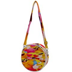 Wallpaper Emoji Crossbody Circle Bag