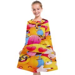 Wallpaper Emoji Kids  Midi Sailor Dress