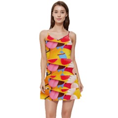 Wallpaper Emoji Short Frill Dress