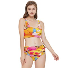 Wallpaper Emoji Frilly Bikini Set