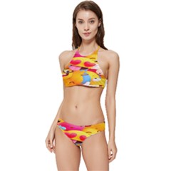 Wallpaper Emoji Banded Triangle Bikini Set