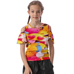 Wallpaper Emoji Kids  Butterfly Cutout Tee