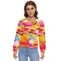 Wallpaper Emoji Women s Long Sleeve Raglan Tee