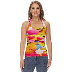 Wallpaper Emoji Basic Halter Top