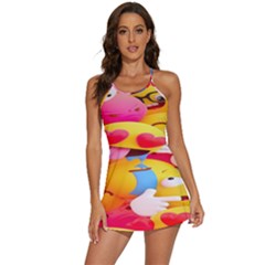 Wallpaper Emoji 2-in-1 Flare Activity Dress