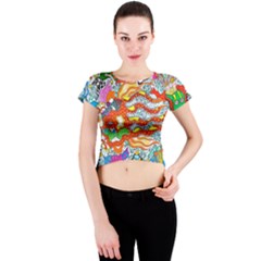 Supersonic Mermaid Chaser Crew Neck Crop Top