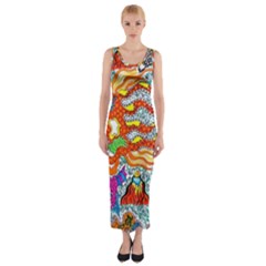 Supersonic Mermaid Chaser Fitted Maxi Dress