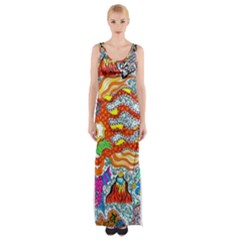 Supersonic Mermaid Chaser Thigh Split Maxi Dress