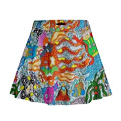 Supersonic Mermaid Chaser Mini Flare Skirt