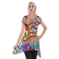 Supersonic Mermaid Chaser Short Sleeve Side Drop Tunic