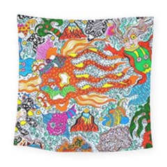 Supersonic Mermaid Chaser Square Tapestry (large)