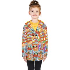 Supersonic Mermaid Chaser Kids  Double Breasted Button Coat by chellerayartisans