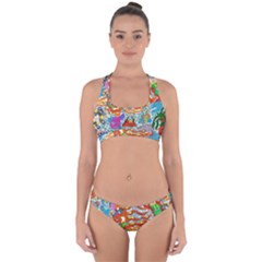 Supersonic Mermaid Chaser Cross Back Hipster Bikini Set