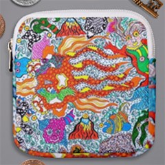 Supersonic Mermaid Chaser Mini Square Pouch by chellerayartisans