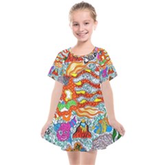 Supersonic Mermaid Chaser Kids  Smock Dress