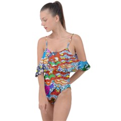 Supersonic Mermaid Chaser Drape Piece Swimsuit